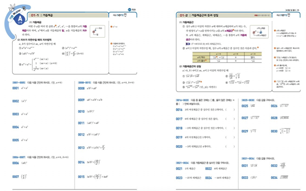 라이트쎈 고등 수학 1 답지 - 2019 버전