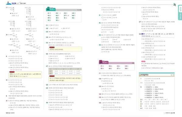 빨리 이해하는 수학 1-1 답지 2019